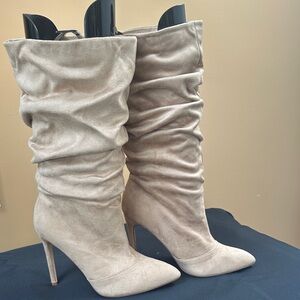 Elegant Tan Slouchy Women's Boots